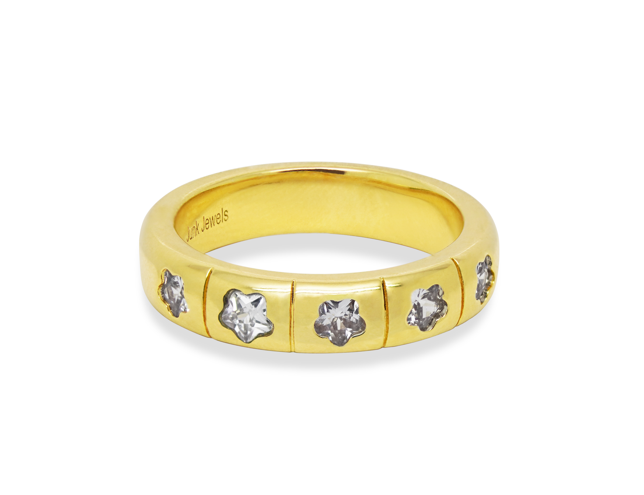 Flower Gemstone Ring - Junk Jewels