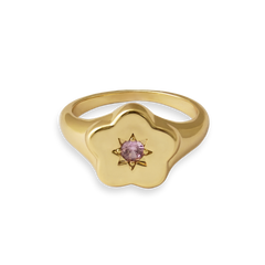 Flower Power Signet Ring - Junk Jewels