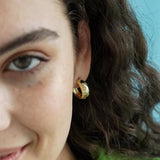 Glitter Chunky Hoop Earrings - Junk Jewels
