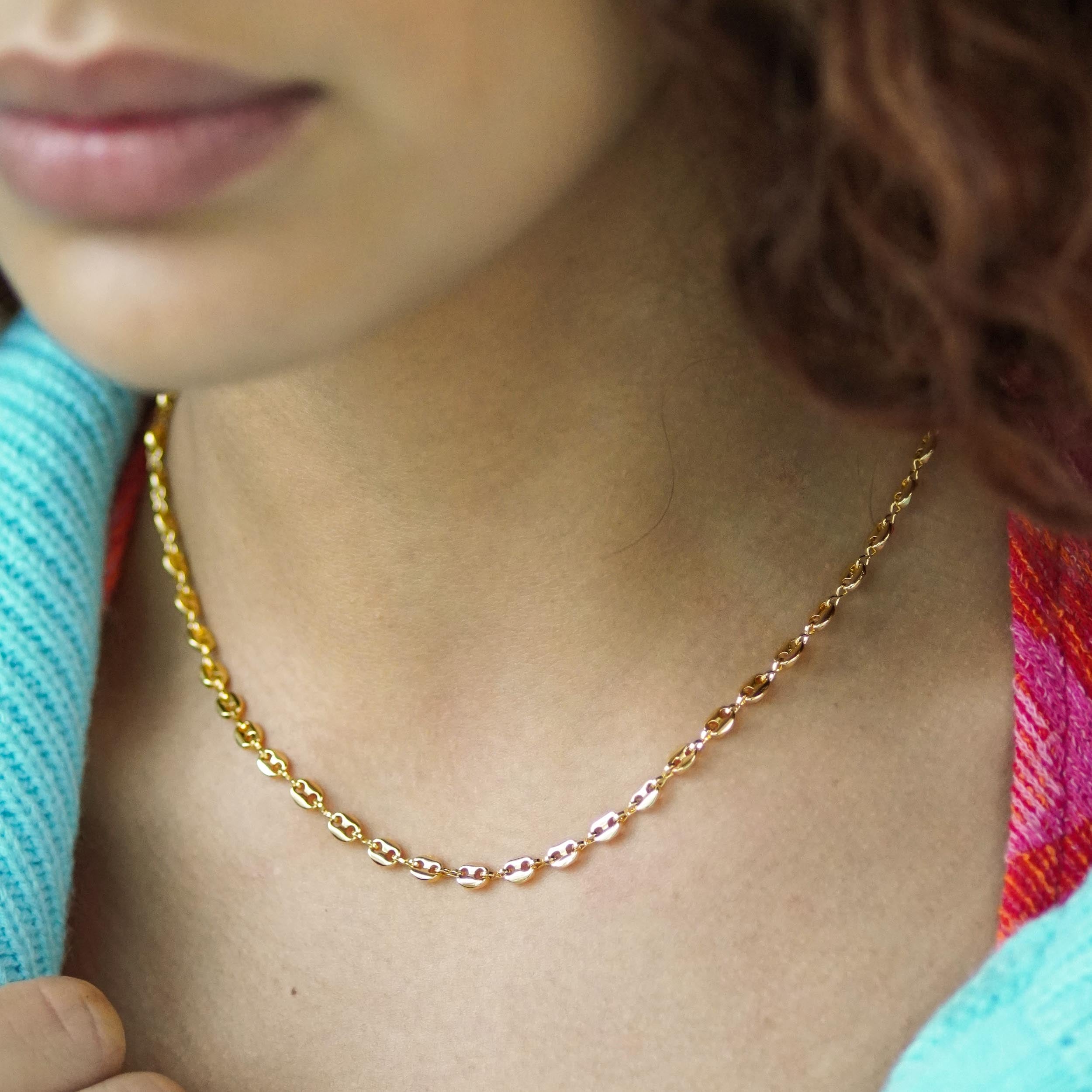 Rose gold hot sale mariner chain